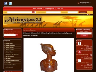Afrika Shop für Möbel, Masken und Figuren