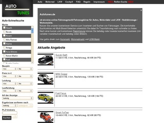 Autotunes.de – der Online Automarkt, Motorradmarkt und LKW-Markt