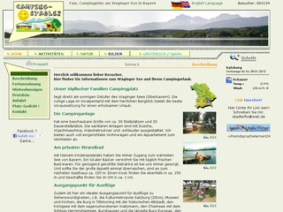 Campingplatz Stadler, Ulaub am Waginger See in Bayern Voralpenland