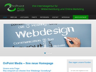 OnPoint Media – Ihre neue Homepage vom Fachmann