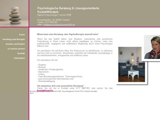 Psychologische Beratung und Psychotherapie Frankfurt