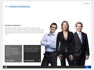 Randstad Professionals – Personaldienstleister für Engineering, IT-Services und Management Solutions