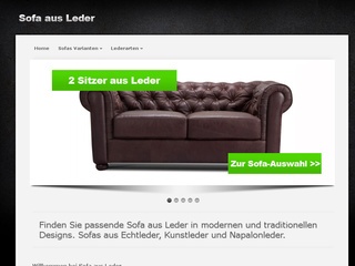 Sofa aus Leder