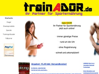trainADOR.de – Ihr Partner für Sporternährung